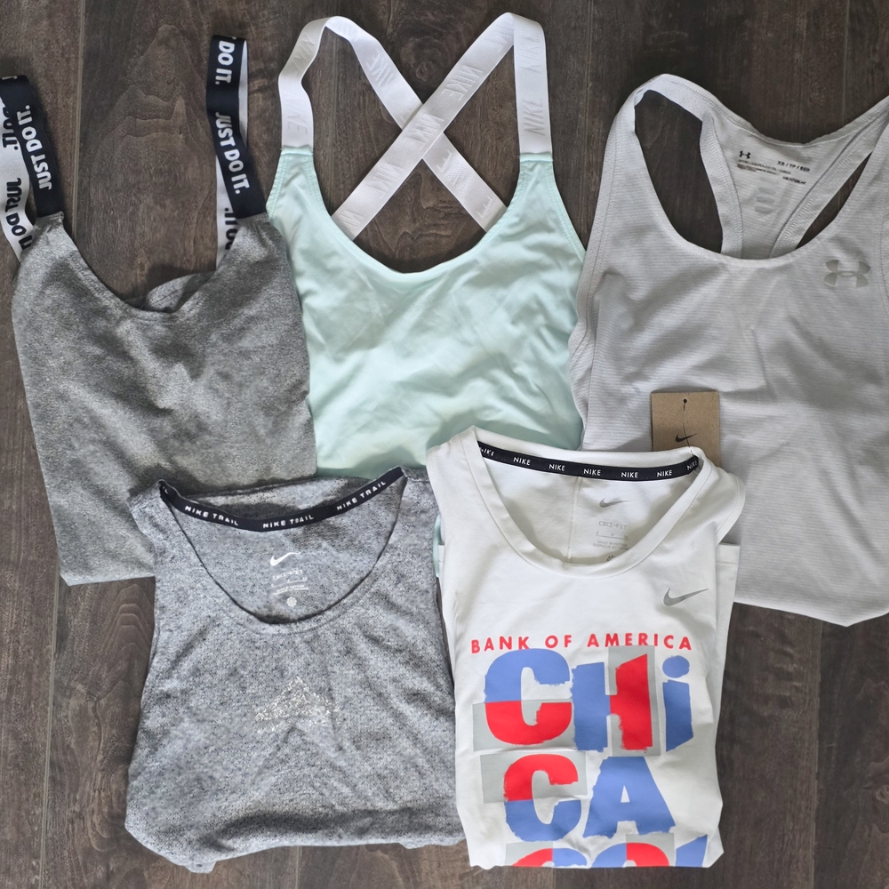 Nike and Under Armour Tank Tops Collection - Set Of 5